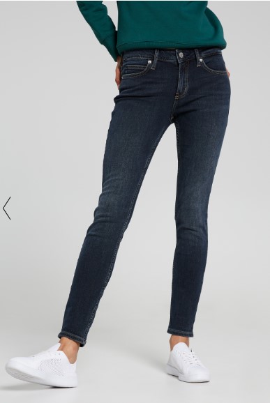 CALVIN KLEIN MID RISE SUPER SKINNY PORTLAND BLUE BLACK $59.00 (RRP$119.95)