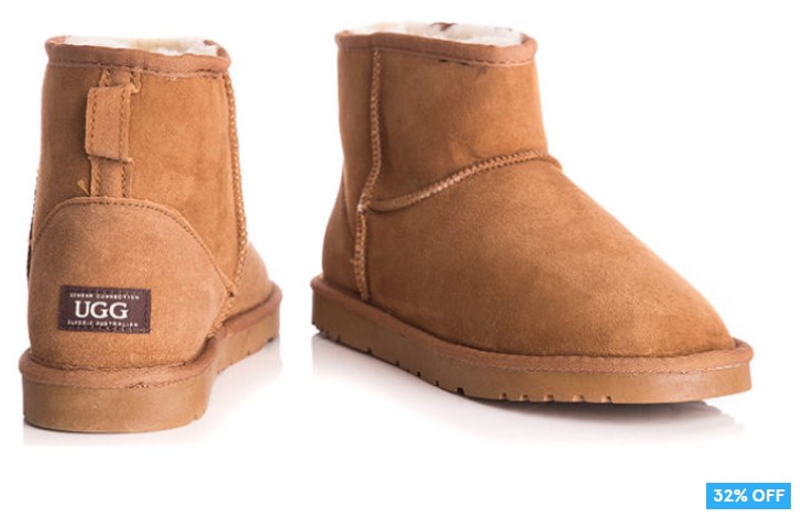 32% OFF OZWEAR Connection Classic Mini Ugg Boot – Chestnut $79.99 (Don’t pay $119)