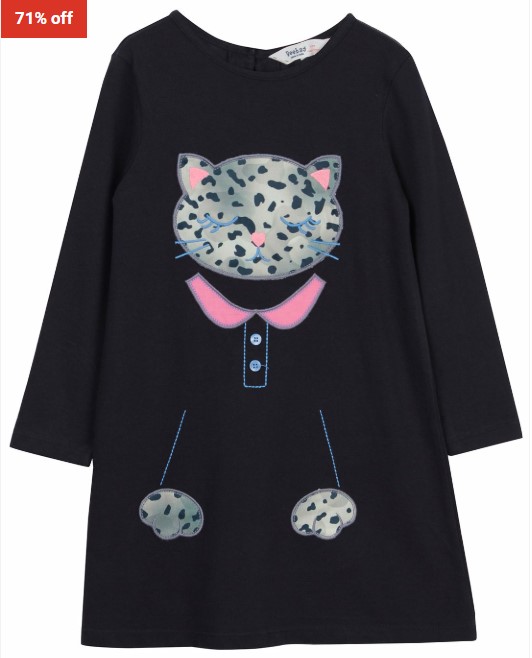 71% OFF Beebay Kids Kitty Dress Black $15 (RRP$52)