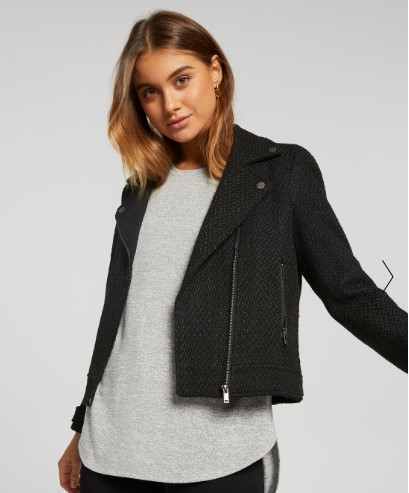 RENEE TEXTURED BIKER $90.96 (RRP$129.95)