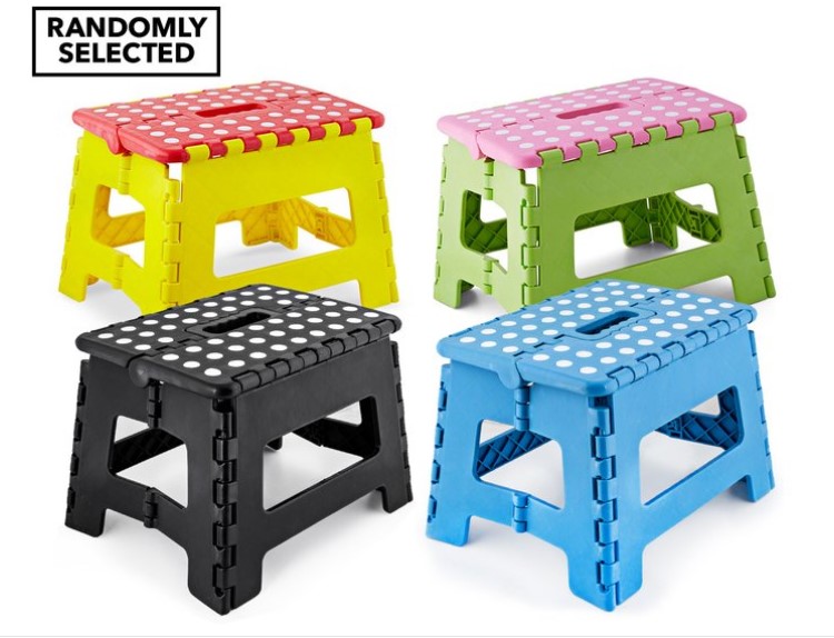 Plastic Folding Step Stool – Randomly Selected $9.99