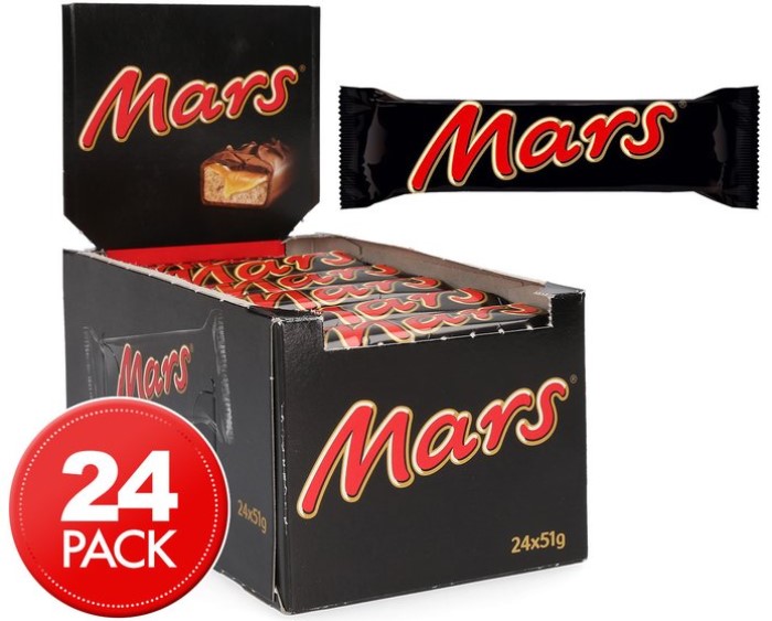 24 x Mars Bars 51g $23.99