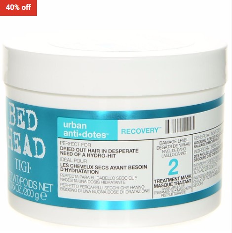 40% OFF TIGI Bed Head Urban Antidotes Recovery Mask 200g $18 (RRP$29.95)