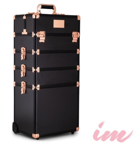 Illuminate Me Beauty Trolley – Black/Rose Gold $119