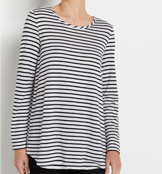 20% OFF Essential Stripe Longline Top $29.95 (RRP$49.95)