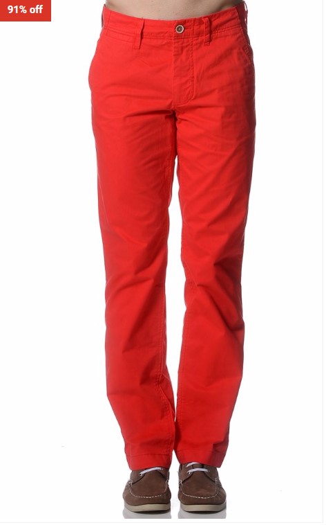 91% OFF Esprit Red Chinos $8 (RRP$89.95)