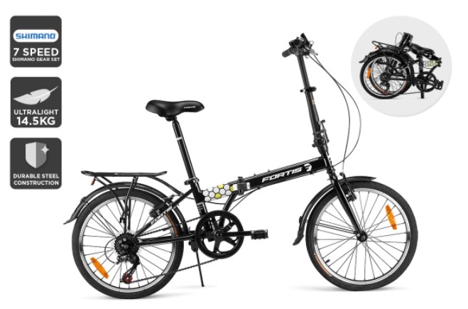 Fortis Urban Traveller 20″ Folding Bike $149 (Was $309)