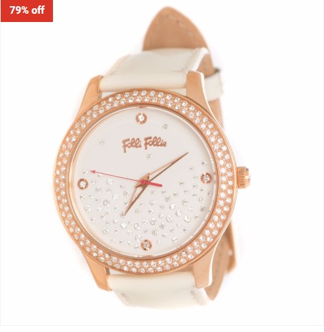 79% OFF Folli Follie Stardust Collection Strap White $49 (RRP$239)