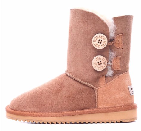 Oz Natives UGG Chestnut Classic Short Boot With Two Buttons $79.95