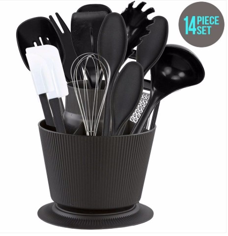 Home Basics Kitchen Tool 14 Piece Set – Black $22