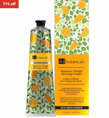 71% OFF Dr. Botanicals Japanese Orange Reviving Cream 50ml $15.60 (RRP$54)