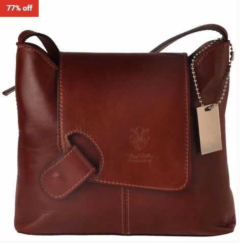 77% OFF Florence Bags Leather Sabu Shoulder Bag Brown $67.40 (RRP$293)