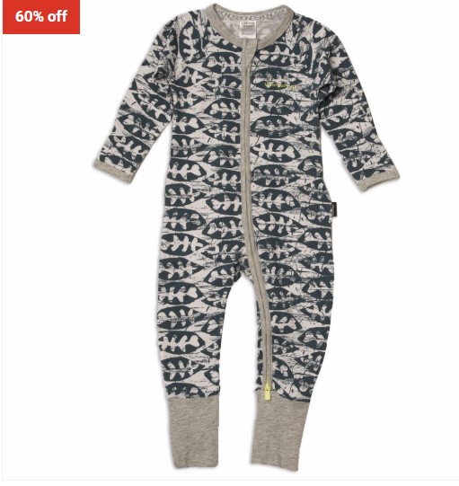 60% OFF Bonds Zip Wondersuit Grey Blue $10 (RRP$24.95)