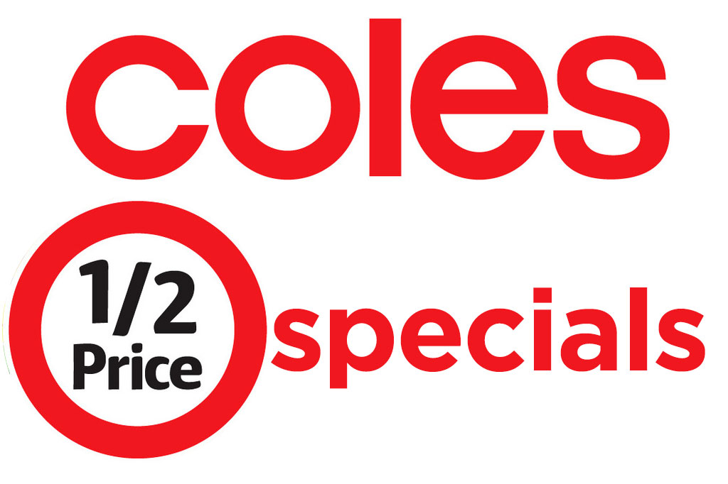 Coles Supermarket half price or more deals for this week 15th May