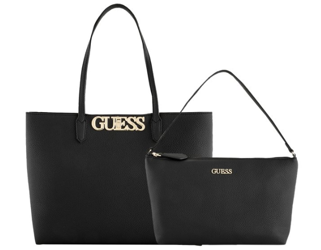 GUESS Uptown Chic Barcelona Tote Bag w/ Clutch – Black $119