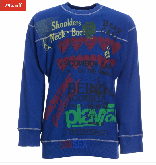 79% OFF Vivienne Westwood Square Sweatshirt Navy $59 (RRP$278)