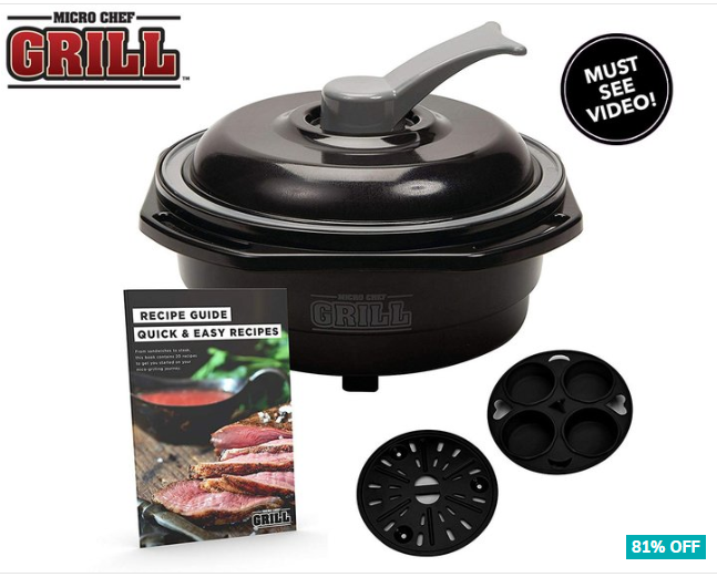 81% OFF Micro Chef Grill 1.4L Deluxe Grill Sear Saute Toast Steam and Bake Kit $28 (Don’t pay $149.99)