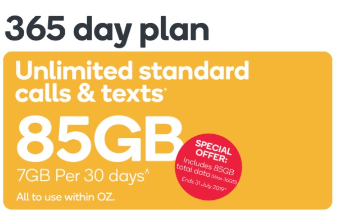 Kogan Mobile Prepaid Voucher Code: SMALL (365 Days | 7GB Per 30 Days) $152.10