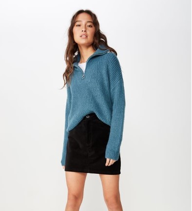 50% OFF Cotton On Women Billie Zip Neck Cosy Pullover $24.98 (RRP$49.99)