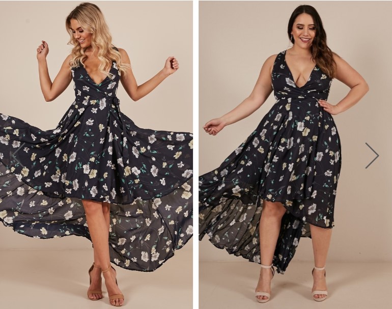 Ocean Avenue Dress In Navy Floral US$31.00 (RRPUS$61.95)