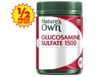 Nature’s Own Glucosamine Sulfate 1500 200 Tablets $20.99 (Don’t Pay RRP: $41.99)