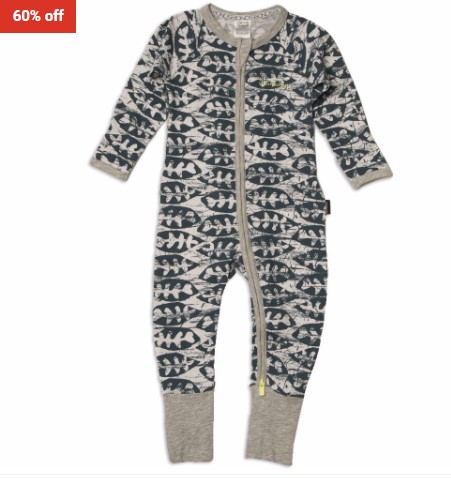 60% OFF Bonds Zip Wondersuit Grey Blue $10 (RRP$24.95)