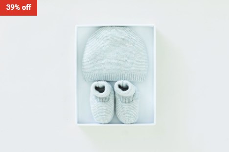 39% OFF Sheridan Belldon Beanie And Bootie Set $54.95 (RRP$89.95)