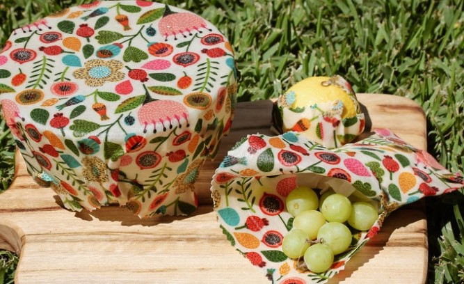 Reusable Beeswax Food Cover Wrap Set: 3-Piece ($17.95), 6-Piece ($29.95), 10-Piece ($45) or 20-Piece ($79)