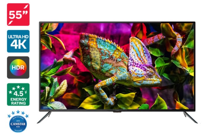 16% OFF Kogan 55″ 4K HDR LED TV (Series 8 JU8100) $419 (Was $499)