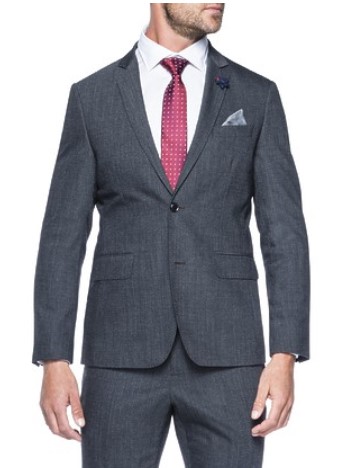 VAN HEUSEN SLIM FIT SUIT JACKET CHARCOAL TEXTURED $160.00 (Was $320.00)