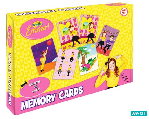 38% OFF The Wiggles Emma Memory Cards $16.99 (Don’t pay $27.69)