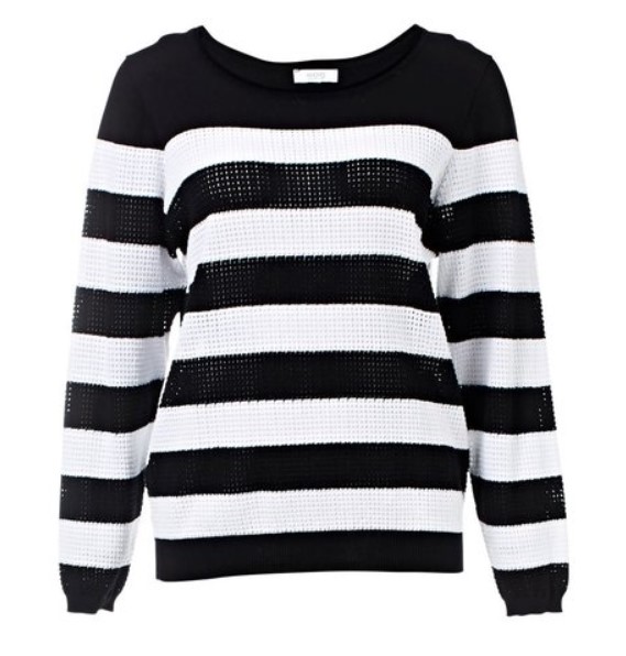 KHOKO COLLECTION Lightweight Stripe Knit Pullover $20.00