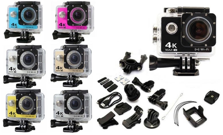 From $29 for a Range of Action Cameras with Waterproof Case and Mounts Action Camera with Accessories
