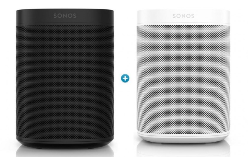 Sonos One Gen 2 Smart Speaker Bundle – Black & White $495