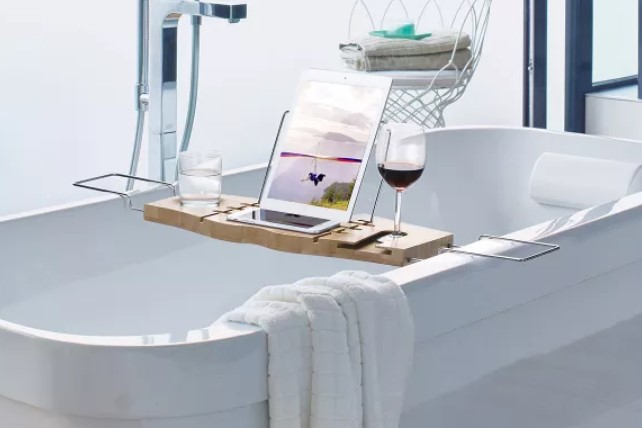 57% OFF Ovela Bamboo Bath Caddy $25 (Was $59)