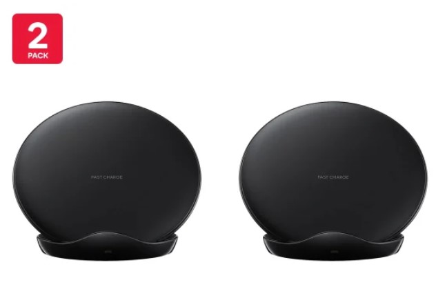 Samsung Fast Charge Wireless Charging Stand 2018 (Black) – EP-N5100 – 2 Pack$89