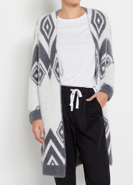 Jacquard Edge To Edge Cardigan $109.95