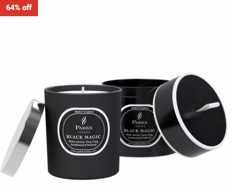 64% OFF Parks London 50hrs Black Magic One Wick Candle White Jasmine Ylang Ylang $25 (RRP$69)
