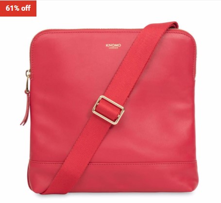 61% OFF Knomo Mayfair Luxe Woodstock 8″ Cross Body Chilli $59 (RRP$149.95)