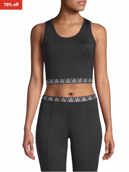 78% OFF Armani Exchange Womens Scoopneck Logo Tank $20.80 (RRP$94)