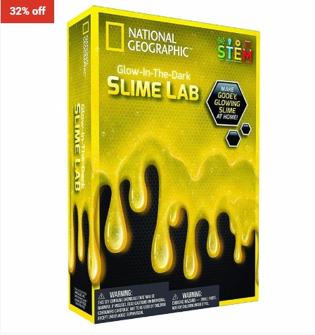 32% OFF National Geographic National Geographic Glow in the Dark Slime Lab – Yellow $17 (RRP$24.99)