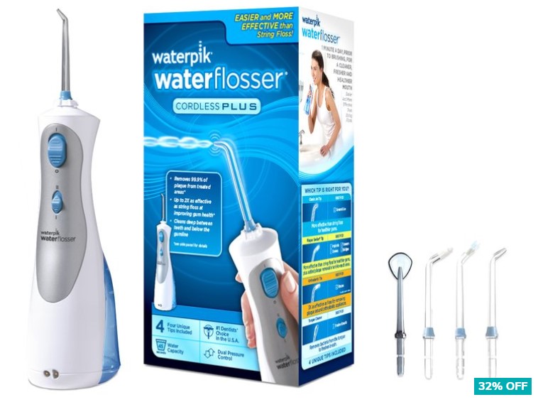 32% OFF Waterpik Cordless Plus Waterflosser $114.95 (Don’t pay $169.95)