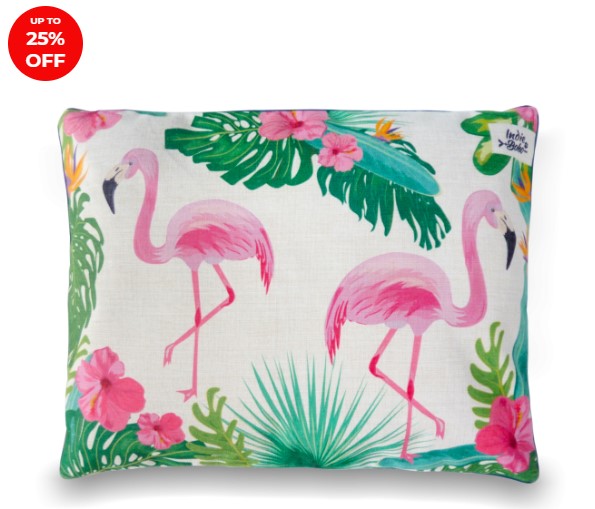 25% OFF Indie Boho Flamingo Reversible Cushion Pet Bed $52.49 – $101.24