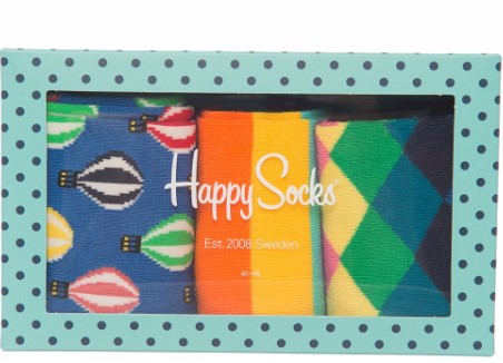 46% OFF Happy Socks 3 Pack Gift Box $24.99 (RRP$46)