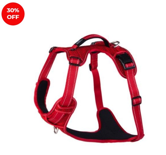 30% OFF Rogz Utility Snake Medium Explore Dog Harness Red $69.99 (RRP$99.99)