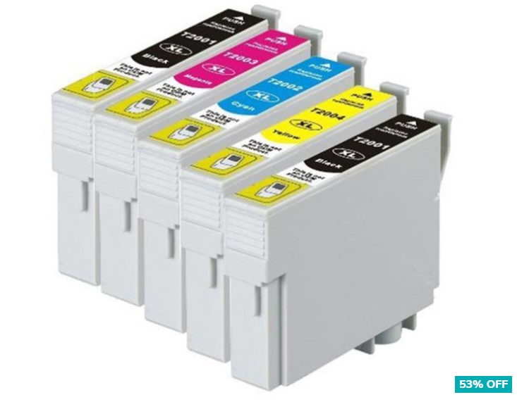 53% OFF 200XL Compatible Inkjet Cartridge For Epson – 5-Pack $27.99 (Don’t pay $59.95)