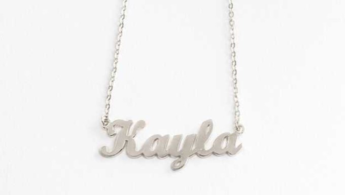 Personalised Sterling Silver Necklace $25 (VALUED AT $143.93)