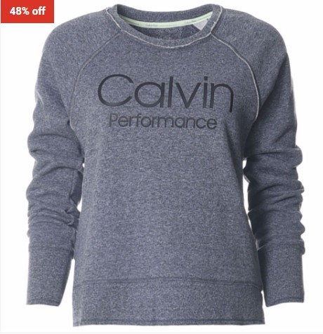 48% OFF Calvin Klein Embroidered Logo Sweatshirt Black Htr $79.95 (RRP$154.95)