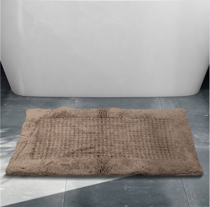 Rans Waffle Bathmat Taupe 50x80cm $14.00 (RRP:$40.00)