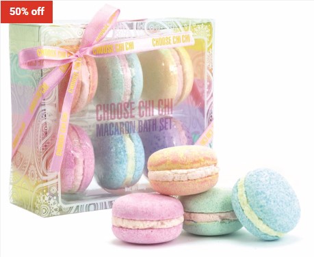 50% OFF Chi Chi Bath Macaron Set – Pastel Bath Macaron Set $7.48 (RRP$14.95)